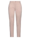European Culture Woman Pants Blush Size 28 Viscose, Nylon, Polyester, Cotton, Elastane In Pink