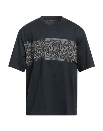 Michael Kors Mens Man T-shirt Black Size S Cotton, Nylon, Elastane