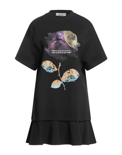 Valentino Garavani With Undercover Woman Mini Dress Black Size S Viscose, Polyamide, Elastane