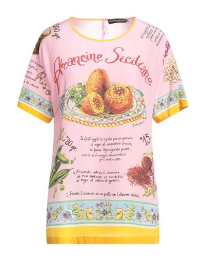 Dolce & Gabbana Woman Blouse Pink Size 6 Silk