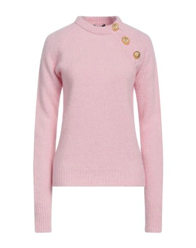 Balmain Woman Sweater Pink Size 8 Wool, Cashmere, Polyamide