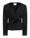 Ambush Tailored Tie-waist Blazer In Black