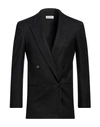 Saint Laurent Double-breasted Tuxedo Jacket In Black
