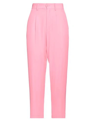 Ottod'ame Woman Pants Pink Size 2 Polyester, Elastane