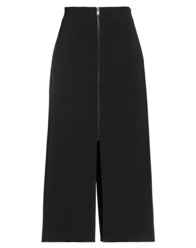 Trussardi Woman Maxi Skirt Black Size 2 Polyester, Elastane