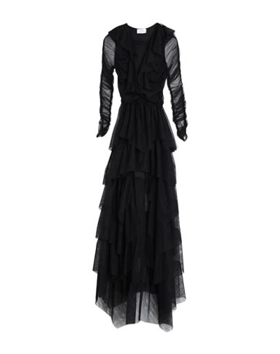 Soallure Woman Long Dress Black Size 8 Polyester