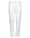 Department Five Department 5 Man Denim Pants White Size 34 Cotton, Elastane In White