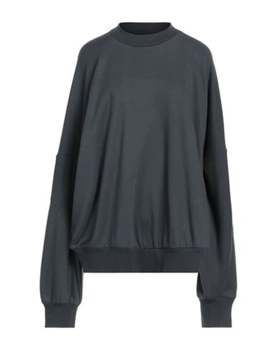 Nike Woman Sweatshirt Lead Size Xl Cotton, Nylon, Elastane In Grey