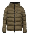 Dekker Man Down Jacket Military Green Size S Polyamide