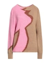Kartika Woman Sweater Pink Size M Acrylic, Polyamide, Wool, Viscose