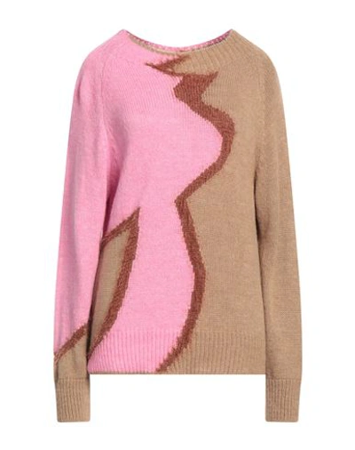 Kartika Woman Sweater Pink Size M Acrylic, Polyamide, Wool, Viscose
