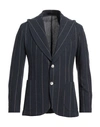 Barba Napoli Man Suit Jacket Midnight Blue Size 44 Cotton