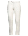 Michael Coal Man Pants Cream Size 40 Cotton, Elastane In White