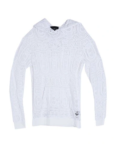 John Richmond Man Sweater Ivory Size 3xl Cotton In White