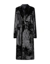 Sapio Woman Coat Black Size 6 Polyester In Black