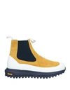 Diemme Man Ankle Boots Ocher Size 4 Soft Leather In Yellow