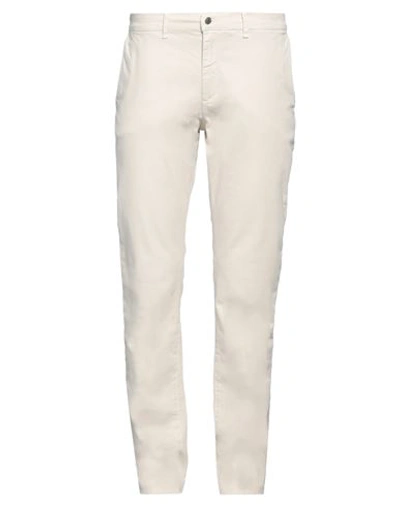 Grey Daniele Alessandrini Man Pants Ivory Size 38 Cotton, Elastane In White