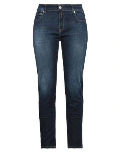 Replay Woman Jeans Blue Size 32w-28l Cotton, Modal, Polyester, Elastane