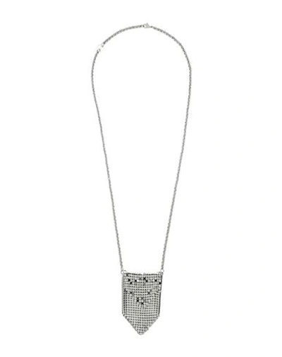 Paco Rabanne Woman Necklace Silver Size - Brass
