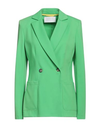 Harris Wharf London Woman Blazer Acid Green Size 10 Viscose, Polyamide, Elastane