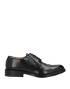 Barrett Man Lace-up Shoes Black Size 11.5 Calfskin In Nero