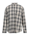 Armani Exchange Man Shirt Grey Size Xxl Cotton