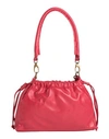 CORSIA CORSIA WOMAN SHOULDER BAG RED SIZE - SOFT LEATHER