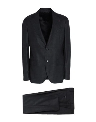 Lardini Man Suit Steel Grey Size 44 Wool, Silk, Elastane