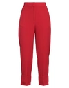 COMPAGNIA ITALIANA COMPAGNIA ITALIANA WOMAN PANTS RED SIZE 10 POLYESTER, ELASTANE