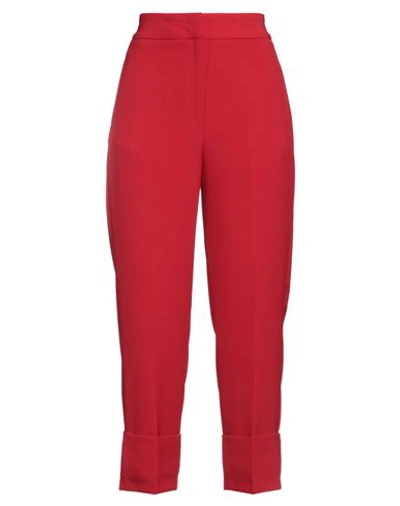 Compagnia Italiana Woman Pants Red Size 10 Polyester, Elastane