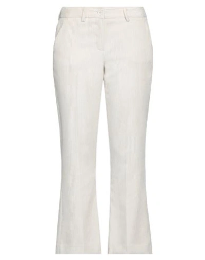 Guttha Woman Pants Ivory Size 10 Polyester, Nylon In White