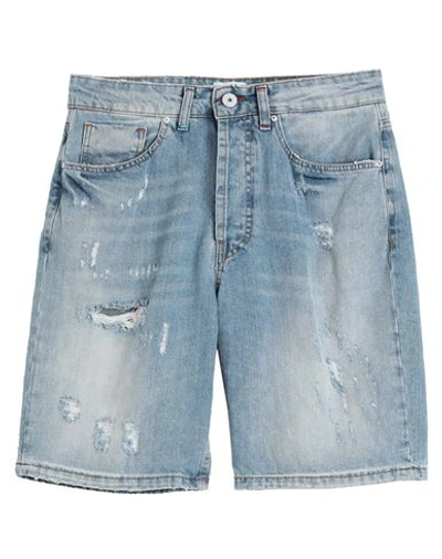 Berna Man Denim Shorts Blue Size 38 Cotton
