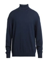 Ballantyne Man Turtleneck Navy Blue Size 38 Wool