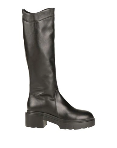 Pomme D'or Woman Boot Black Size 7 Soft Leather