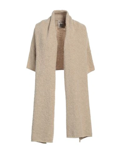 Semicouture Woman Cardigan Beige Size L/xl Alpaca Wool, Wool, Acrylic, Polyamide, Elastane In Beige