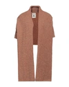 Semicouture Woman Cardigan Camel Size S/m Alpaca Wool, Wool, Acrylic, Polyamide, Elastane In Beige
