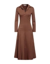 Beatrice B Beatrice .b Woman Midi Dress Brown Size 8 Viscose, Polyamide, Elastane In Brown