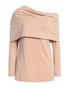 Alberta Ferretti Woman T-shirt Light Brown Size 12 Viscose, Elastane In Beige