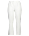 Compagnia Italiana Woman Pants White Size 10 Polyester, Elastane