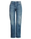 REPLAY REPLAY WOMAN JEANS BLUE SIZE 31 COTTON, MODAL, LYOCELL, ELASTOMULTIESTER, ELASTANE