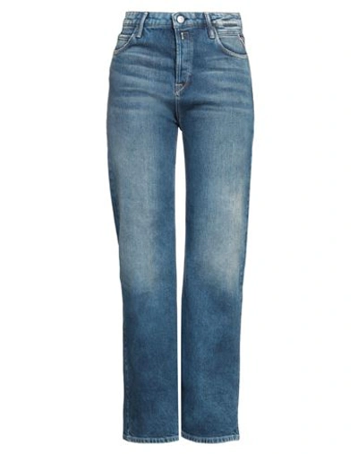 Replay Woman Jeans Blue Size 30 Cotton, Modal, Lyocell, Elastomultiester, Elastane