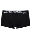 Emporio Armani Man Boxer Black Size L Cotton, Elastane
