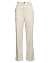 Department 5 Woman Pants Beige Size 26 Cotton, Elastane