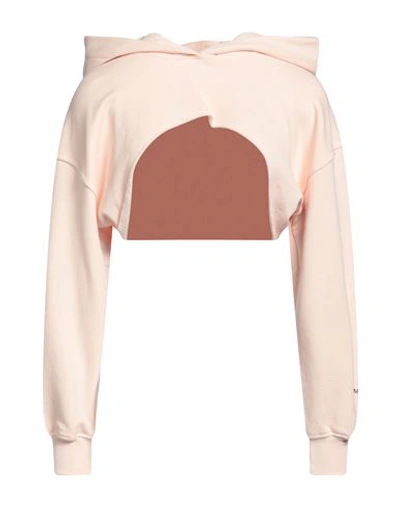 Hinnominate Woman Sweatshirt Light Pink Size M Cotton, Elastane