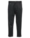 Paolo Pecora Man Pants Black Size 38 Cotton, Elastane In Black
