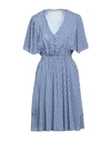 Cristina Gavioli Woman Midi Dress Blue Size 12 Viscose In Blue