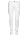 Re-hash Re_hash Man Pants White Size 30 Cotton, Elastane