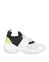 Roger Vivier Woman Sneakers White Size 4.5 Textile Fibers, Soft Leather