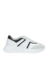 Tosca Blu Woman Sneakers Off White Size 7 Leather, Textile Fibers In Off White