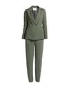SOALLURE SOALLURE WOMAN SUIT MILITARY GREEN SIZE 6 POLYESTER